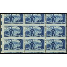 1024, Mint NH 3¢ Misperforation Error Block of 9 Stamps - Stuart Katz