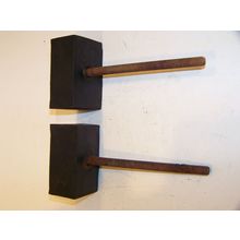 1968 69 DODGE CORONET PLYMOUTH BELVEDERE WAGON REAR BUMPER IMPACT PADS #2856588