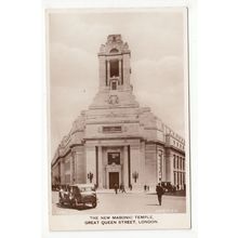 The New Masonic Temple Great Queen Street London RP Postcard