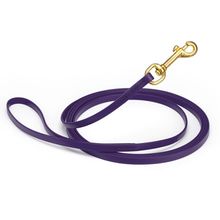 Dog Pet Leash Violet Purple w/ Brass Hardware W 3/8" - L33'