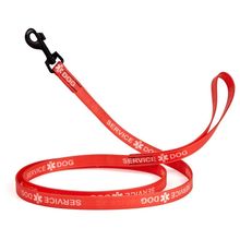 Dog Pet Service Dog Leash W3/4" - L 72" Red