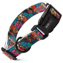 Dog Pet Shaggy Dogs Quick Release Printed Collar 3/4" x 12" - 19"