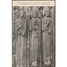 Le Porche du Portail Occidental, Cathédrale de Chartres, c.1910 - Foucault CPA