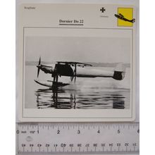 Dornier Do 22 - Germany - Seaplane - Collectors Club Card