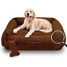 Sytopia Indestructible Chew Proof Dog Bed 42 Inch 60 Lbs, Anti-Anxiety Donut Cud