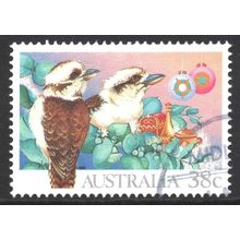 AUSTRALIA 1990: CHRISTMAS - 38c USED (G1)
