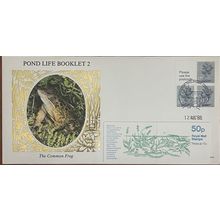 GB 1986 Pond Life Frog Booklet Benham D44 FDC SG FB33a X909la UFB39 stamp USED
