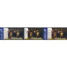 The Nightwatch, Rembrandt - Netherlands 2000 - FH - MiNr 1801 & 1805BA/BC