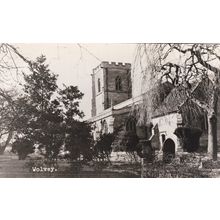 EC830 WOLVEY CHURCH R/P POSTCARD