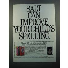 1986 Morton Salt Ad - Can Improve Child's Spelling