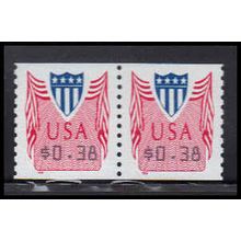 CVP33 38c Shield Very Fine MNH Pair PA5072
