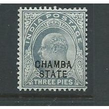 india stamps conventional states sg29 sg 29 chamba hm