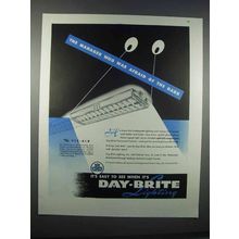 1946 Day-Brite Lighting Ad - The Manager Was Afraid