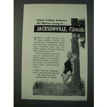 1948 Jacksonville Florida Ad - Enjoy Indian Summer All Winter Long