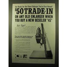 1959 Beseler 45 Enlarger Ad - Finest You've Ever Owned