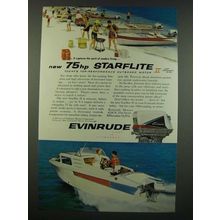 1959 Evinrude Starflite II Outboard Motor Ad - 75hp Starflite II