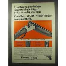 1966 Beretta Shotgun Ad - Best Selective Single Trigger