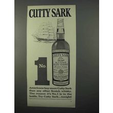 1966 Cutty Sark Scotch Ad - No. 1