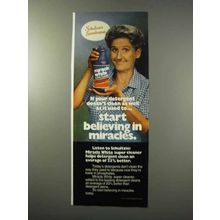 1977 Miracle White Cleaner Ad - Ann B. Davis, Schultzie