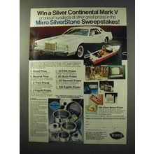 1977 Mirro Silverstone Cookware Ad - Continental Mark V