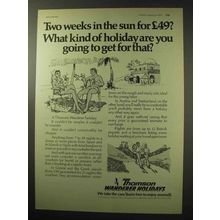 1977 Thomson Wanderer Holidays Ad - Two Weeks in Sun