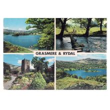 GRASMERE & RYDAL, multiview. CUMBRIA unused postcard.by John Hinde =