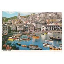 BRIXHAM, DEVON used vintage postcard by John Hinde 1977 postmark =