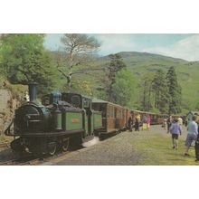 Festiniog Welsh Railway 1973 Walls Ice Cream Sign Seller Train Postcard