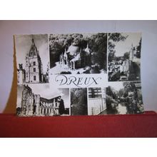 multiview, DREUX, FRANCE unused postcard. RP Eure-et-Loir =
