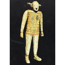 Jade Funeral Suit Grave Guardian Pottery Shensi Chinese Art 2x Postcard