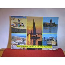 multiview. HAYLING ISLAND, Hampshire. unused postcard by J. Salmon =