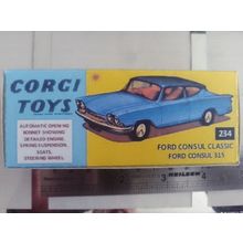 Corgi - No234 Ford Consul - Blue Replica / Copy Box only