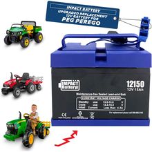 Impact Battery-Upgraded Replacement 12V Battery for Peg Perego John Deere Tracto