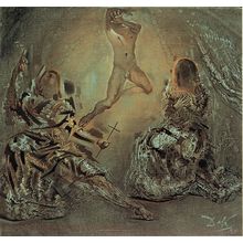 Salvador Dali - The Trinity 1960 Poster Canvas Movie Film Print A0 A1 A2 A3 A4 A