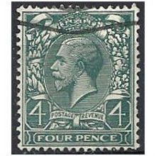 1924 SG424 4d Grey-Green Watermark Block Cypher Fine Used. .