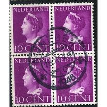 1940/1947 NVPH 335 - fine used (o) - block of 4