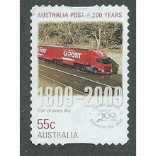 AUS 2009 55c (S/A) '200TH ANN OF AUST POST- PART OF EVERY FINE USED (EBID35-949)