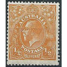 Australia 1928 SG94 1/2d Orange Mounted Mint ... .