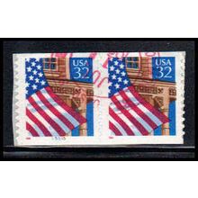Used 2915Cv 32c U.S. Flag Over Porch Very Fine CNP Left 55555 12x12 PA1837