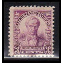 725 3c Daniel Webster Barely Clears MNH O3645