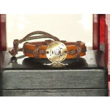 Vintage Style Adjustable Taurus Leather Bracelet