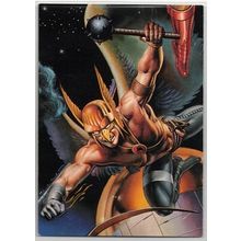 DC VERSES MARVEL ' IMPACT LIMITED EDITION ' card # 6 HAWKMAN (1995)