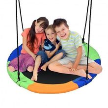 40-Inch Flying Saucer Tree Swing Outdoor Play Set with Easy Installation Proc...