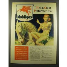 1940 Socony-Vacuum Mobilgas Ad - McClelland Barclay