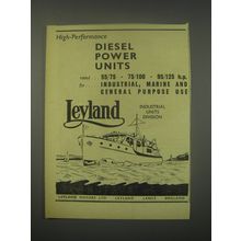 1949 Leyland Diesel Power Units Ad - High-Performance Diesel power units