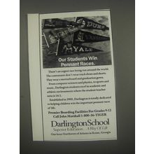 1991 Darlington School Ad - Our students win pennant races