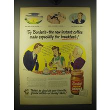 1947 Borden's Instant Coffee Ad - Try Borden's - the new instant coffee