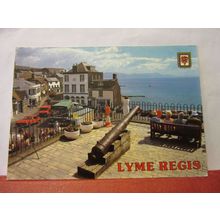 BELL CLIFF, LYME REGIS, DORSET used postcard 1986 pm =