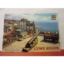 BELL CLIFF, LYME REGIS, DORSET used postcard 1986 pm /