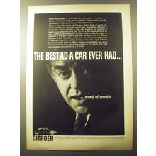 1960 Citroen Car Advertisement - The best ad a car ever had
